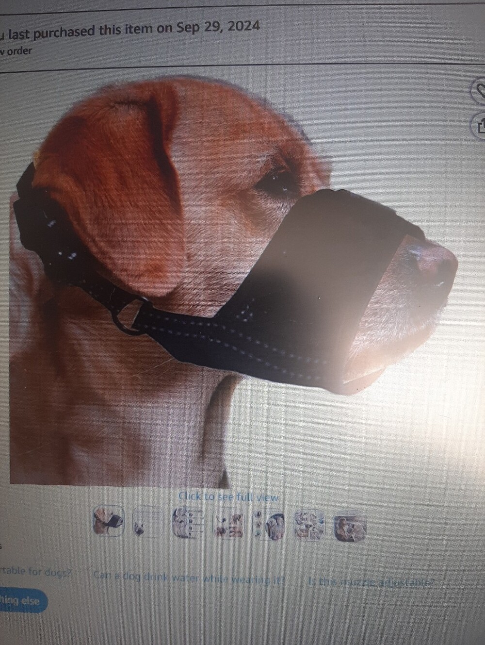 Adjustable Black Dog Basket Muzzle for Medium-Large Breeds
